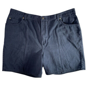 Vintage Capistrano Jean Shorts Womens 24 High Rise Black Jorts 7 Inseam